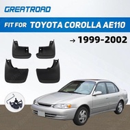 Front Rear Mud Flaps For Toyota Corolla AE110 1999 2000 2001 2002 Splash Guards Mudguardsauto parts 