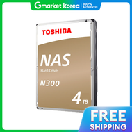 Toshiba | Official Distributor Toshiba Nas Hard N300 Hdd 4Tb / 4Tb 7200Rpm / 512Mb Cache Memory Cmr