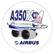 R RBF CHINA AIRLINES A350 7CM STICKER S-C-350-CI-B
