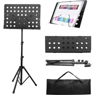 Music PLAYOU Sheet Stand Lyrics Stand Heavy Duty Music Accessories Adjustable Folding Music Stand