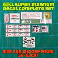 Set Sticker Super Magnum DOT LOCENG Complete Set Depan Belakang dan Dalam Freegift Stiker Made in US