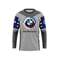 fashion AMG 2024 Design 7 Longsleeve Riding Tshirt Baju Microfiber Jersi Jersey Sublimation Tshirt J
