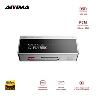 AIYIMA H4 HIFI Portable Headphone Amplifer USB DAC AMP ES9069Q PCM768 DSD512 4.4mm Balanced/3.5mm Ja