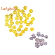 [LuckybabyS] 50pcs Pirate gold Coins fake gold Halloween Christmas decorations for home kids new
