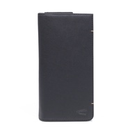 camel active Men Long Wallet Leather 12 Card Compartments Wax Finished Black (LW0811EC2#BLK)