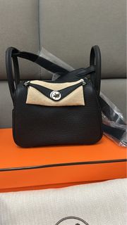 Hermes mini Lindy 黑銀