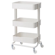 High Quality Ikea 3 Tier Multifunction Storage Trolley Rack Office Shelves Home Kitchen