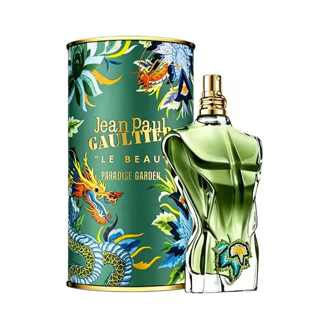 Jean Paul Gaultier Le Beau Paradise Garden Eau De Parfum for Men - Long Lasting Fresh Woody Aquatic 