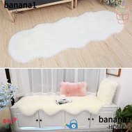 BANA Long Hair Carpet, Non Slip Fluffy Plush Rug, Soft Imitation Wool Window Mat Irregular Faux Fluf