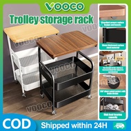 Trolley Shelves Household Side Table Moving Rack Kitchen Storage Shelf Trolley Cart with Wheels Trol