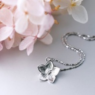 花朵系列 五月紛飛雪 桐花造型項鍊-金/銀 NLAJA1013N