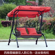 Outdoor swing hanging chair courtyard garden hanging basket rattan Chair outdoor adult double rockin