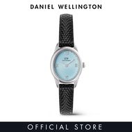 Daniel Wellington Ophelia Mini Black Lizard Ice Blue Guilloché Silver - Women Watch Stainless Steel 