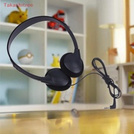 (Takashitree) 1Pcs Over Ear Earbud Wired Earphones Y2K Personality Travel Bus Aviation Headphones Mi