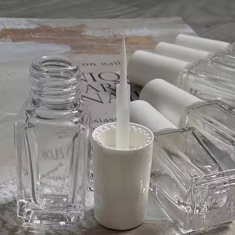 5ML Transparent Glass Bottle Empty Bottle Nail Polish Bottle Essential Oil Container With Draw Line
