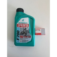 Petronas Sprinta F700 15w50 / F300 20w40 Minyak Motor dengan Filter