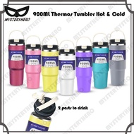 HARGA KILANG CLEARANCE 900ML 304 Stainless Steel Handheld Thermos Insulated Tumbler Hot or Cold Ther