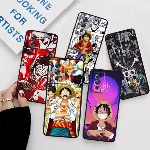 One Piece Luffy Animation For Xiaomi Redmi 9A 9C 9AT 10C 9 9T 10 12C 13C 8 12 K60 A1 K50 K40 5G Blac