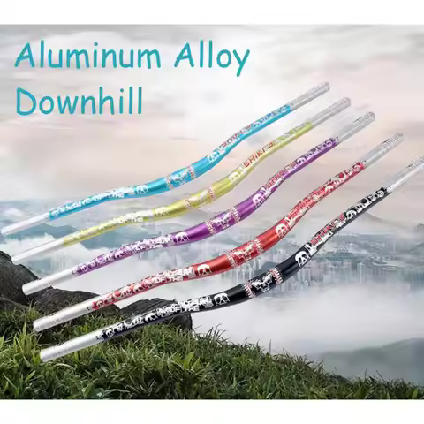 720MM/780MM Aluminum Downhill Mountain Bike Handleba Mountain Bike Handlebar Lightweight Riser Downh
