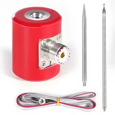 14M-30MHz 300W-600W HF Antenna 5.6m /16.4FT QRP Antenna Stainless Steel 1/4 Wavelength for USDX QRP