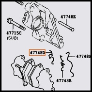 FREE SHIPPING REAR BRAKE PAD WIRE BUTTON VIOS 2003-2006 47748-20040 