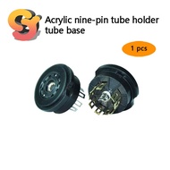 [Ready Stock Supply] 1pc Bakelite Nine-legged Tube Holder Tube Holder for 6N1/12AU7/E88CC/6N3/6N11 G