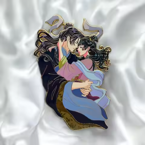 jinshi and maomao enamel pin