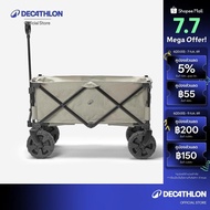 Decathlon All Road Trolley Transport Cart For Camping Equipment-Black/White Decathlon Wagon