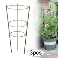 3PCS Iron Climbing Rack Garden Plant Support Stake Stand Flower Plant Trellis Support Frame Garden Decor Home Climbing Frame Potted Plant Green Plant Stand