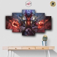Dyrroth Mobile Legends Theme Wall Decoration Bedroom Wall Display 1 SET 5Pcs