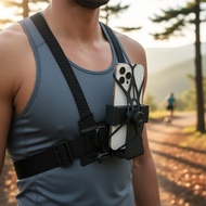 Universal Phone Chest Harness Mount GoPro-Style POV Chest Rig