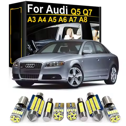 Interior LED Light Bulbs Kit For Audi A3 S3 8L 8P 8V A4 S4 B5 B6 B7 B8 A5 S5 A6 S6 C5 C6 C7 A7 S7 A8