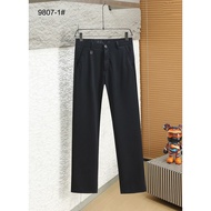 N1CW Loro Pian * Four-Sided Stretch Men's Slim-Fit Straight-Leg Pants Spring Summer Men's Suit Trous