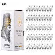 QUELLE 20/50PCS ตลับหมึกสัก 3RL 5RL 7RL ทิ้งปราศจากเชื้อรอบเข็ม 0.3/0.35 มม.ถาวรแต่งหน้าสําหรับ Tatt