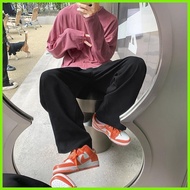 ☾ ◐ ACHSAWAKE Casual Korean Fashion Straight Leg Korean Pants Trend