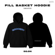 SO.ON : Grocery Club Sweater เสื้อสเวตเตอร์ รุ่น Fill Basket Hoodie
