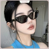 Star Black Cross Star Meteor Sunglasses Small Frame Cat Eye Sunglasses Female High-End Anti-Ultravio