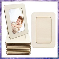 12PCS DIY Wood Picture Frames Unfinished Solid Wood Photo Picture Frames For 4 X 6 In Photos,