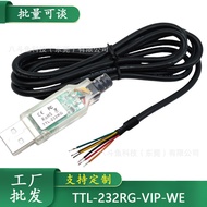 Kabel Data FTDI TTL-232RG-VIP-WE Asal USB ke UART Penukar FT232R 1.8M