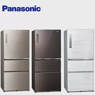 Panasonic 國際牌 ECONAVI 610L三門一級能變頻電冰箱(全平面無邊框玻璃) NR-C611XGS -含基本安裝+舊機回收 翡翠金(N)