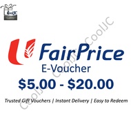 NTUC Fairprice E-Voucher $5 $10 $20 Shopee Inbox Same Day Delivery NTUC Fairprice Voucher Gift
