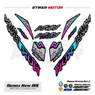 AC46 Striping NVX155 Aerox 155 Connected Sticker 2020 - 2025 Variation Lettering NVX typography