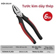 DELIXI ĐIỆN Sắc Nét Lớn Mở Đeo Chéo Kìm Đa Năng Cắt Dây Kìm Mũi Kim Cắt Xoắn Kẹp Dây Kim Loại