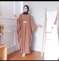 TANIA KAFTAN MURAH CREPE/KAFTAN VIRAL KONDANGAN REMAJA MUSLIM /GAMIS KAFTAN IKAT BRUKAT/