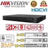 HIKVISION CCTV DVR 1080P 1U H.265 DVR 4 8 16CH Audio over Coaxial Cable can Support Audio Turbo HD h