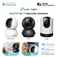 TP-LINK Tapo TC70 (HD) | C210/C211 3MP 2K | C225 4MP | 360 Degree Home Security CCTV Wireless IP Camera | 2-Way Audio/Night View/Motion Detection/Up to 512GB 2 Years Warranty