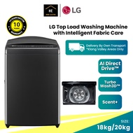 (FREE Doorstep &amp; Install KL &amp; SGR) LG 20kg 18kg Top Load Washing Machine with Intelligent Fabric Care Washer Mesin Basuh