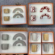 全新！hermes Mosaique au 24 gold mug › hermes coffee cup/ tea cup，愛馬仕24金色馬賽克杯子，愛馬仕咖啡杯/西班牙陽台系列咖啡杯