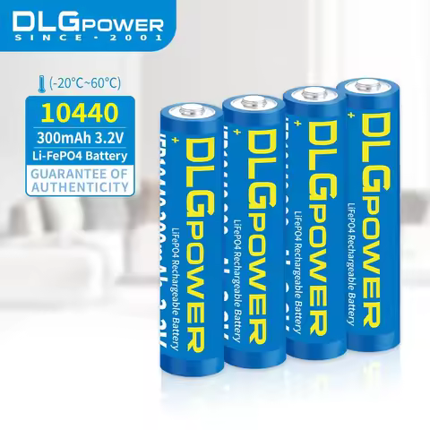 DLGPOWER AAA 10440 3.2V LiFePO4 Battery 300mAh Rechargeable Battery Flashlight Phase Mouse Keyboard
