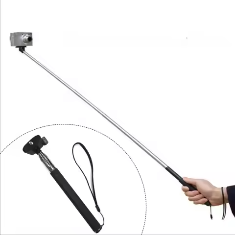 Extendable Handheld Selfie Stick Monopod For Gopro Hero 12 11 10 9 SJCAM XiaoYi EKEN H9R Sport Actio